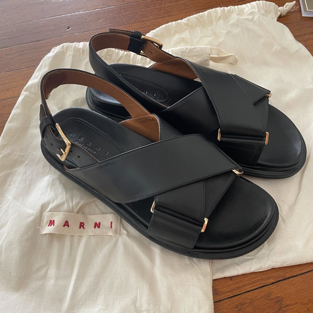 Marni Fussbett Sandals Near-New 38.5